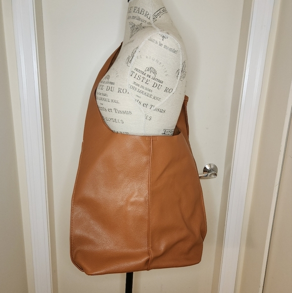 Co Lab brown vegan leather hobo bag - Picture 2 of 15